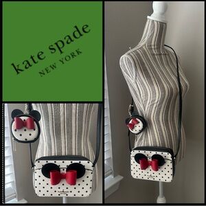 Kate Spade Disney Minnie Mouse Crossbody
Camera Bag &Minnie Mouse Keychain Purse